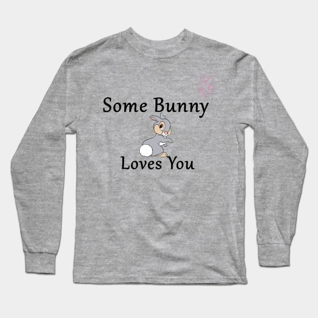 Some Bunny Loves You Long Sleeve T-Shirt by Coco Traveler 